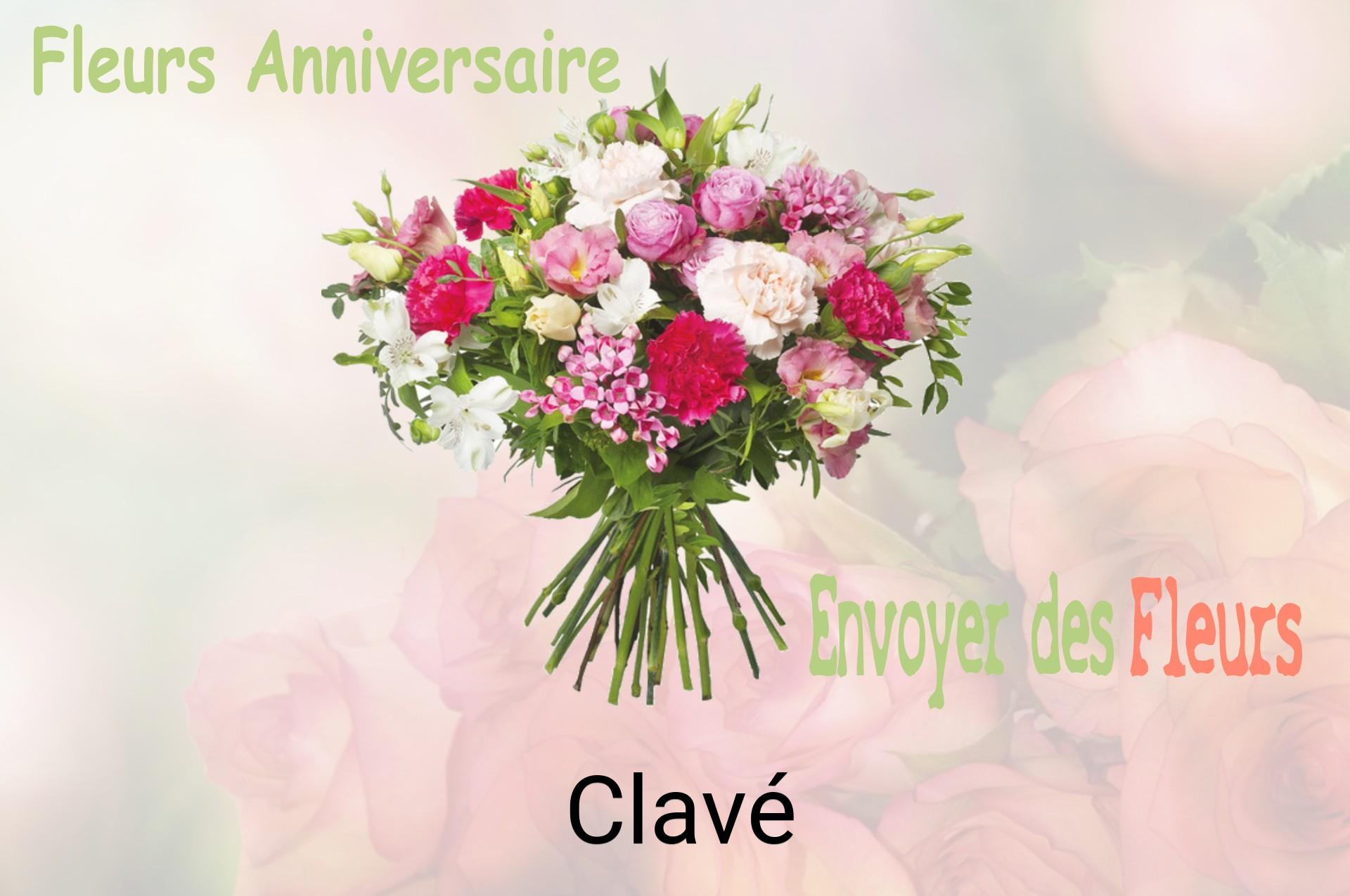 Bouquet de fleurs d’anniversaire livré à Clavé